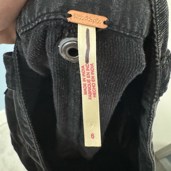 NWOT Free People High Gear Moto Pants Black 6 - Picture 7 of 8